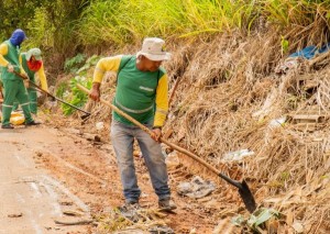 Mutirão de limpeza urbana é retomado em Goianésia