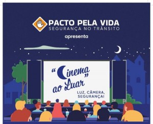 Cinema ao Luar em Goianésia une diversão e conscientização sobre segurança no trânsito